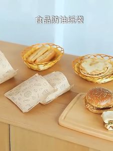 House of EQA Food Wrapping Paper Food Kraft Bag 100 SHEETS Food Storage Paper Bag Food grade wrapping paper available in 15cm x 16cm and 20cm x 21cm size Stable heat and cold resistant coated paper perfect for School office and business use