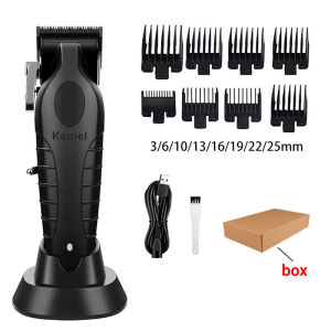 Kemei | Máy Cắt Tóc Chuyên Nghiệp Kemei KM-2290 KM-2296 Cho Nam Không Dây Sạc USB Có Nhiều Đầu Cắt