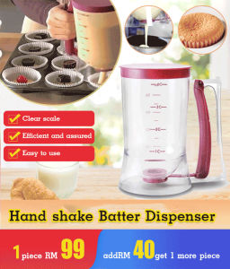 Batter dispenser for baking milk cream butter