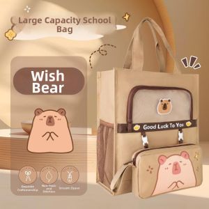 Student Carry Book Bag Large Capacity Tote