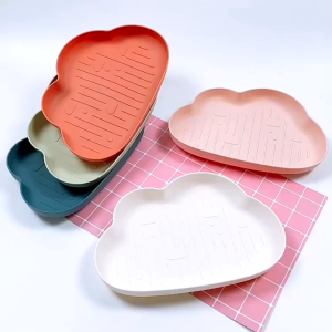 Khay Ăn Dặm Hình Đám Mây Hoa Quả Đựng Bát Ăn Dặm Tiện Dụng Ngộ Ngĩnh Cho Bé Yêu