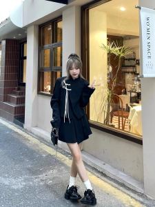 Bộ Đồ Hai Mảnh Phong Cách Trung Hoa Mới Cho Nữ Mùa Thu Đông 2025 Bộ Váy Midi Không Đều Thời Trang Cao Cấp Bộ Đồ Lạnh