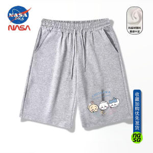 NASA Trendy Chiikawa Shorts Mens Loose Fit Five Inch Sporty Casual Straight Leg Summer Youth Popular Animal Patterned Shorts