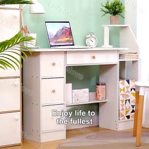 Computer Table Study table with drawer desktop desk student home office desk simple modern writing Table