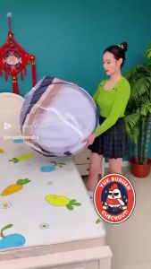 KELAMBU TIDUR ANTI NYAMUK SELAMBU KELAMBU LUPAT Ukuran 200x200 Bawah bolong Pinggiran karet