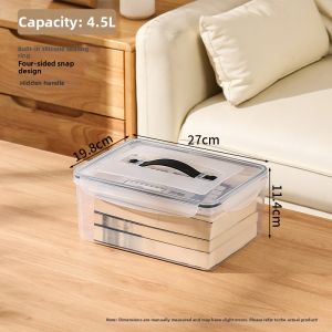 MRUN | Dustproof File Organizer Box With Handle