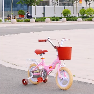 [SG Seller]Folding Childrens Bicycle 12-14-16-18Inch Bicycle Stroller Kids Bicycle Children Foldable Bike Adjustable Double Brake With Training Wheel Backseat
