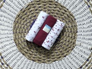 3 pcs bedong bayi motif sapi ukuran jumbo