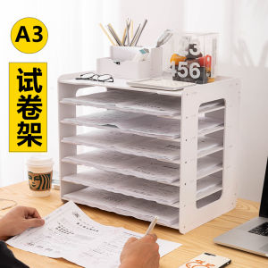 ชั้นวางเอกสารหลายชั้นของ Conworth สําหรับเดสก์ท็อป อแดปเตอร์จัดเก็บเอกสารขนาด A4 สําหรับสํานักงาน บ้านและนักเรียน ต้องการการประกอบง่าย