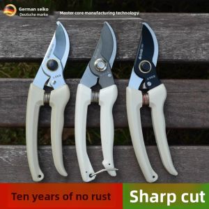 MONLEYTA | Large Stainless Steel Pruner Scissors Gardening Strong Branch Trimming Fruit Tree Pruner Floral Greenery Home Garden Tool