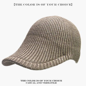 Warm Simple Fashion Casual Baseball Caps Outdoor Versatile Street Design ins New Men Women Retro Solid Stripes Wool Knitted Hats