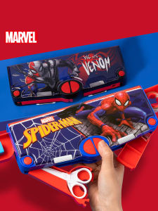 Disney Spider-Man Bút Chì Nhựa Tự Động Cho Bé Trai Mẫu Giáo Hộp Đựng Đồ Dùng Học Tập Hộp Đựng Bút Chì Đa Năng Cho Học Sinh Tiểu Học