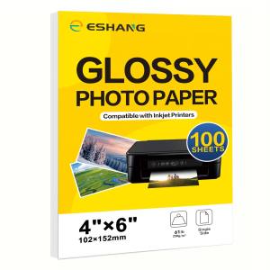 20/100 sheets 3R/4R/5R/A4 Glossy Photo Paper for Inkjet Printer Bright Color Suitable for Photography Family Festivals