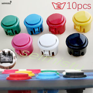 10pcs Arcade Push Button Sanwa Hitachi Controller Neo Geo Arcade Joystick DIY Kit Micro Switch Button 24mm 30mm buttons
