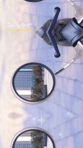Motorcycle rearview mirror side mirror round mirror handle fixed installation Chrome Aluminum