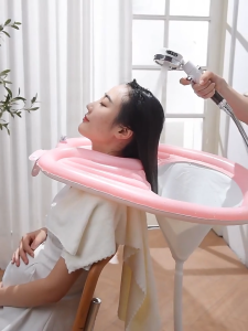 อ่างสระผมในบ้าน แบบพกพา พับได้ เหมาะสำหรับสระผมผู้สูงอายุ ผู้ป่วย หรือร้านทำผม รุ่น N74C