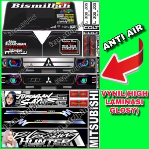 STIKER MINIATUR TRUK OLENG FULL BODY BAHAN CROMO 1 LEMBAR UKURAN 30X45