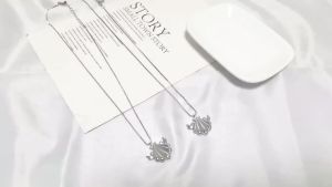 Anime Mermaid Melody Shell Lockets Necklace Luchia Rina Hanon Noel Karen Coco Sara Pendants Necklace for Women Choker Jewelry