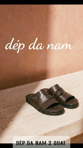 Dép quai ngang da nam (39-43)