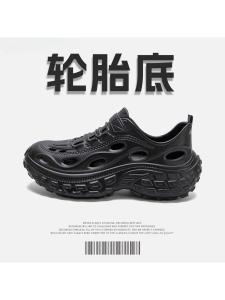 Mens Sporty Holey Sandals Casual Shoes Walking Shoes Stream Trudging Shoes Beach Shoes Water Shoes Comfortable Breathable