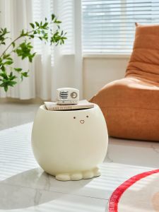 เก้าอี้นั่งพื้นแบบต่ำ Norchaire ดีไซน์สร้างสรรค์สำหรับห้องนั่งเล่น สไตล์การ์ตูนน่ารัก เก้าอี้รองเท้าแบบพับได้สำหรับบ้านและพักผ่อน