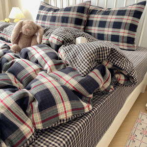 susan | Nordic Retro Style Bedding Set for Student Dorm Washed Cotton