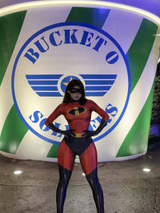 Superhero Spiderman Halloween Costume Childrens Clothing Parent-Child Matching Red Lady Outfit Cosplay Props Hand Wash