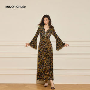Double Sided Wearable Elegant Bell Sleeve Dress