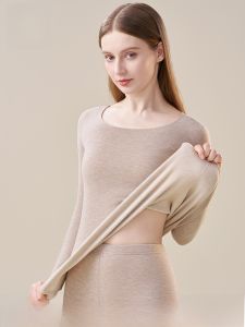 MiiOW | Áo sơ mi lót lụa cừu cho nữ MiiOW 2025 Áo lót giữ nhiệt mùa thu đông Áo khoác ngoài bằng lụa cừu cho nữ