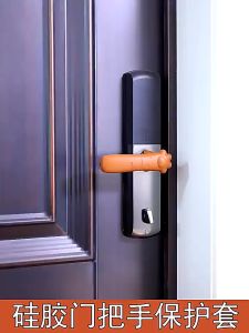 Cover Pelindung Gagang Pintu Silikon Telapak Kaki Kucing Untuk Keamanan Static-free / Pelindung Benturan Tembok / Cover Pengaman Pegangan Gagang Pintu