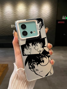 Detective Conan Anime Mobile Phone Case Laser Pattern Mens Womens Protective Soft Shell for iQOO13/12 Z9turbo+ NEO9SPRO 11 10