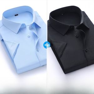 ROMON | Romon White Casual Long Sleeve Shirt Mens Base Layer Top Business Casual Polyester Viscose Spandex Blend Spring Autumn