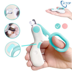 Top Gunting LED Kuku Anjing Kucing / Pet Gravity Nail Toe Claw Clipper with LED