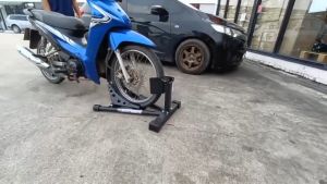 รถมอไซค์ สแตนล็อคล้อหน้า ที่จอดรถ เสียบล้อรถได้ทั้งล้อหน้า-ล้อหลัง สแตนล็อคล้อหน้า สแตนที่จอดเรียกซ้อน สแตนที่จอดผ่านการตั้งคู่ ราคาที่สูงสุด