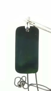 Liontin Kalung Natural Giok Black Serpentine Jade it Jade Termurah