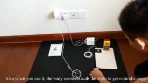 LHMall Grounding Sheet Earthing 193*203 CM - Organic Cotton and Silver Fiber Earthing Sheet Improve Sleep Grey