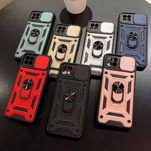 Slide Camera Lens Protect Armor Case For Xiaomi Redmi Note 14 13 12 11 Pro Plus 11s 12s 4G5G Military Grade Anti-Drop Ring Cover