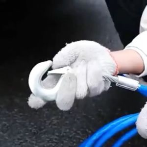 สายสลิงลากรถยนต์ ยาว 5 เมตร ลากน้ำหนักได้ 7ตัน สายเหล็ก สลิงลากรถ เชือกพ่วง สายลากรถ ขนาด 10mm 5เมตร