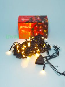 lampu Hias Tumblr Warm White 100 LED 10 Meter Kontra