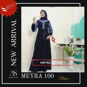 BAJU GAMIS DAILY OUTFIT WANITA SEPLY MEYRA 100 NAVY / GAMIS OOTD SEPLY DRESS CASUAL WANITA MEYRA 100 NAVY SPECTRA BIG SALE