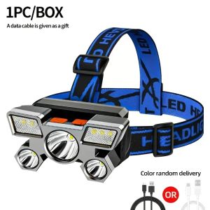 ESMARTER | Rechargeable LED Headlamp Powerful Fishing Hunting Camping Hiking Head Flashlight Front Torch Lanterns