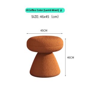 Luxury Internet Celebrity Fleece Dressing Stool