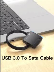 SATA to USB 3.0 Adapter Cable for 3.5 2.5 Inch SSD/HDD Hard Drive Reader External Converter for SSD/HDD Data Transfer