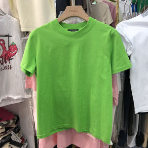 Slim Fit round Neck Short Sleeve T-Shirt Womens Regular Style Summer New Arrival Versatile Top Casual Commute Pure Color