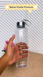 Eatkit 500ml Botol Air Minum sederhana botol air olahraga siswa kebugaran anti-jatuh plastik musim panas kapasitas besar tahan suhu tinggi