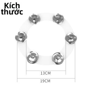 IRIN | Bộ Phụ Kiện Trống IRIN Với Chũm Chọe Chuông Tambourine Hi-hat 6 Vòng Trống - Bộ Dụng Cụ Trống Hoàn Chỉnh Dành Cho Người Chơi Nhạc Cụ Gõ