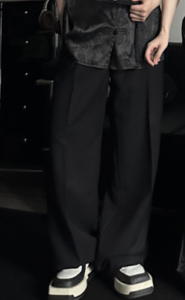 New Chinese Style Stand Collar Short Sleeve Mens Shirt Satin Feel Set Trendy Brand Couples Summer Outfit One Skirt One Garment