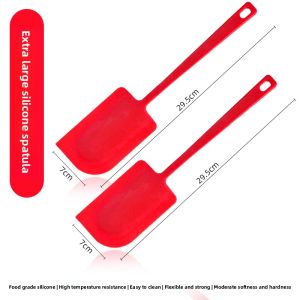 AMW | Heat Resistant Silicone Scraper Cake Spatula for Home Baking