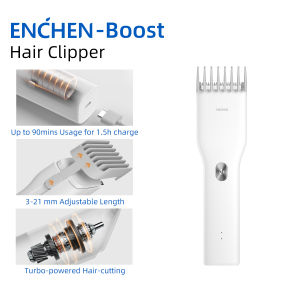 ENCHEN Hair Trimmer Hair Clipper Accessories Electric Hair Cutting Machine Professional Cordless Charging Ceramic Home - Boost