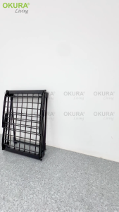OKURA LD0153 Foldable Drying Rack Clothes Rack Mobility Clothing Hanger Rak Penyidai Baju Ampaian